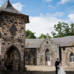 couple in coutyard